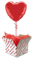 HIgh Road Balloons Valentine's flight vouchers are posted out in a Balloon in a Box.