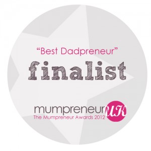 dadpreneur badge for finalist awards