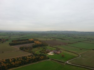 in flight view